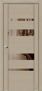 Недавно просмотренные - Дверь ДР экошпон UniLine Soft touch 30013 софт кремовый, стекло бронзовое
