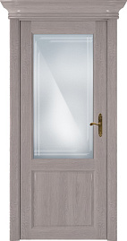 Недавно просмотренные - Дверь Статус CLASSIC 521 дуб серый, стекло сатинато с алмазной гравировкой грань