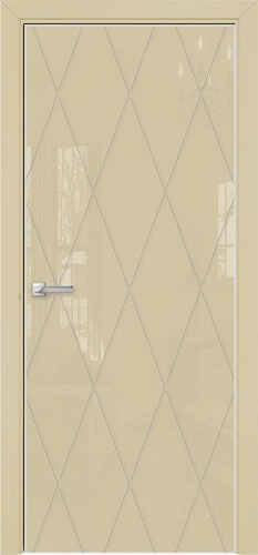 Дверь Оникс Арт лакобель RAL 1015, гравировка №11