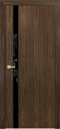 Дверь Оникс Верона 1 американский орех, триплекс черный