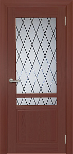 Недавно просмотренные - Дверь Берест массив сосны Вега вишня, стекло ромбы
