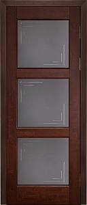 Недавно просмотренные - Дверь ОКА массив ольхи Турин махагон, стекло графит с фрезеровкой