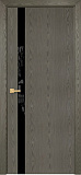 Дверь Оникс Верона 1 дуб арктик, триплекс черный