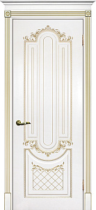 Недавно просмотренные - Дверь Текона эмаль Smalta 13 белый RAL 9003 патина золото, глухая