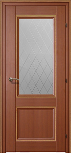 Недавно просмотренные - Дверь Краснодеревщик 3324 Декор грецкий орех, стекло матовое гравировка Кристалл