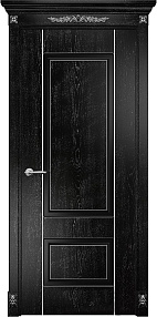 Недавно просмотренные - Дверь Оникс Марсель фрезерованная эмаль черная патина серебро, глухая