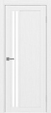 Дверь Эко 555.21 белый лед, lacobel белый