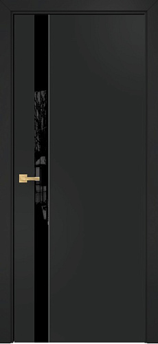 Дверь Оникс Верона 1 CPL темно серый, триплекс черный