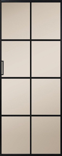 Перегородка Alum №8 черный, сатинат бронза