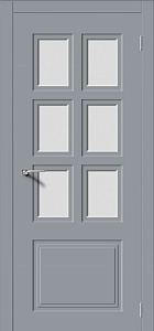 Недавно просмотренные - Дверь Квадро-1 эмаль RAL 7040, сатинат