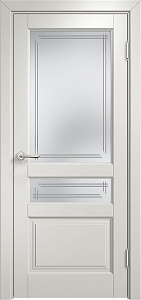 Недавно просмотренные - Дверь Итальянская Легенда массив ольхи микс ОЛ85 белый грунт, стекло матовое 85/4