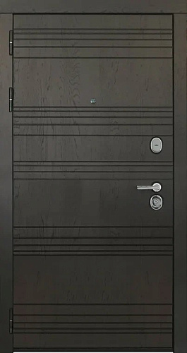 Входная дверь Министр, горький шоколад/панель на выбор