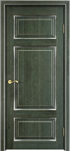 Недавно просмотренные - Дверь ПМЦ массив ольхи ОЛ55 зеленый с патиной серебро, глухая