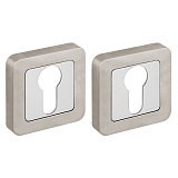 Накладка на цилиндр Fuaro ET XM SN/CP-3 матовый никель/хром