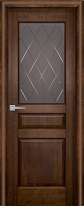 Недавно просмотренные - Дверь Вилейка массив ольхи Валенсия античный орех, стекло графит с фрезеровкой