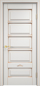 Недавно просмотренные - Дверь ПМЦ массив ольхи ОЛ44 белый грунт с патиной золото, глухая