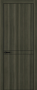 Недавно просмотренные - Дверь Z K20 toppan дуб темный, ALU кромка черная, молдинг черный, глухая