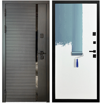 Входная дверь Матадор MXМ-6 антрацит софт/панель под покраску