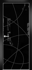 Недавно просмотренные - Дверь Оникс Арт, лакобель черный RAL 9005, гравировка №6