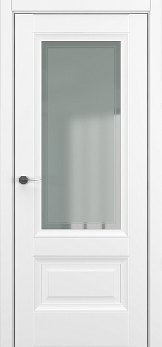 Дверь Z Турин В2 экошпон белый, сатинат