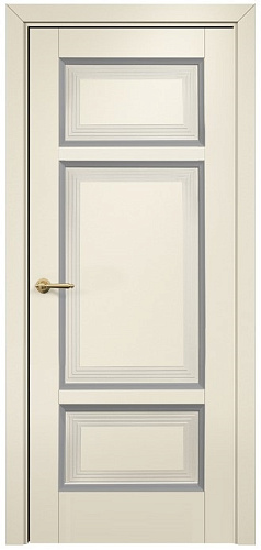 Дверь Оникс Тоскана 4 эмаль слоновая кость/RAL 7040, глухая