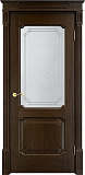 Дверь ПМЦ массив дуба Д7 мореный дуб, стекло 7-2