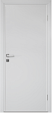 Пластиковая дверь гладкая Эта Дор с коробкой, кромка AL с 2х сторон, белая, глухая