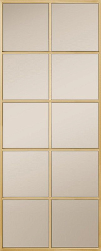 Перегородка Alum №9 золото, сатинат бронза