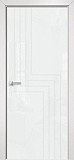 Дверь Оникс Арт, лакобель белый RAL0333 пескоструй №1