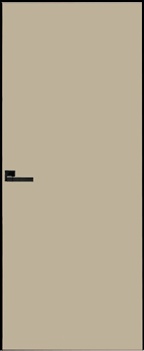 Дверь скрытая ИУ-42 AL black с 4-х сторон, эмаль мокко 2,0 м