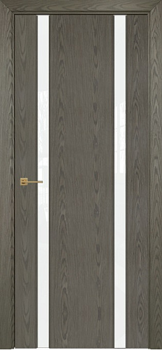 Дверь Оникс Престиж 2 дуб арктик, триплекс белый