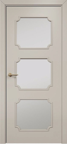 Дверь Оникс Валенсия эмаль латте, сатинат