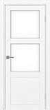 Дверь Эко 530.221 белый снежный, lacobel белый