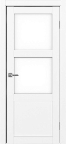 Дверь Эко 530.221 белый снежный, lacobel белый