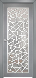 Недавно просмотренные - Дверь Оникс Сорбонна эмаль серая RAL 7038, триплекс с решеткой №7