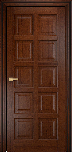 Дверь Оникс Вена 2 красное дерево с черной патиной, глухая