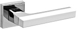 Межкомнатная ручка Fuaro FLASH DM CP/WH-19 хром/белый