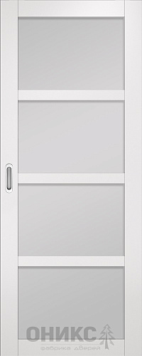 Перегородка Оникс №3 эмаль белая, сатинат белый