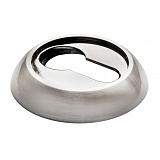 Накладка на цилиндр Morelli MH-KH, никель белый/черный