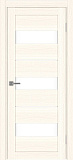 Дверь Эко 526.122 ясень светлый, lacobel белый