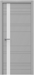 Недавно просмотренные - Дверь Квартет Плюс-Лайн эмаль RAL 7040, лакобель белый