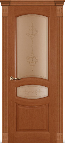 Дверь Ситидорс Топаз темный анегри, остекленная