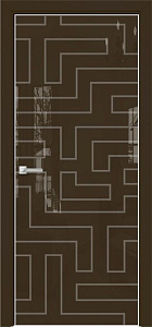 Недавно просмотренные - Дверь Оникс Арт, лакобель коричневый RAL 8028, пескоструй №12