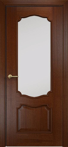 Дверь Оникс Венеция красное дерево, сатинат