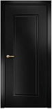 Дверь Оникс Турин фрезерованная эмаль черная, глухая