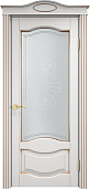 Схожие товары - Дверь ПМЦ массив ольхи ОЛ33 белый грунт с патиной золото, стекло 33-1