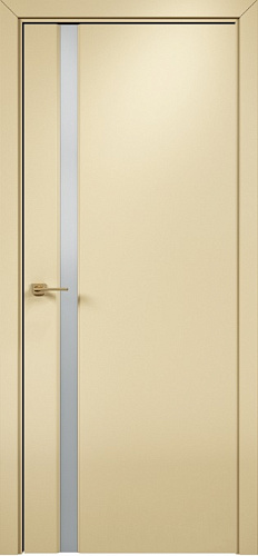 Дверь Оникс Престиж 1 эмаль RAL 1015, глухая, триплекс белый