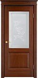 Дверь ПМЦ массив дуба Д13 коньяк, стекло 13-2