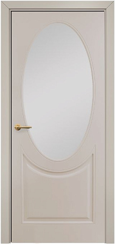 Дверь Оникс Брюссель фрезерованная эмаль латте, сатинат