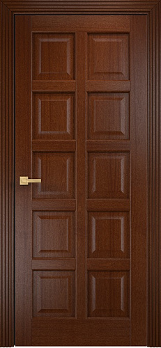 Дверь Оникс Вена 2 красное дерево, глухая